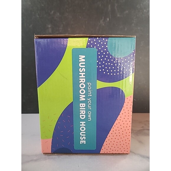 Crafty Crew Paint Your Own Mushroom Bird House - Picture 2 of 9